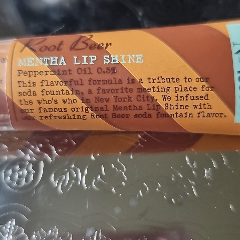 New CO Bigelow Root Beer Mentha Lip Shine Discontinued Minty Lip Gloss Sealed - Picture 3 of 4